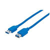 CABLE USB,MANHATTAN,325394, V3.2 EXT. TIPO A  1.0M AZUL, 5GBPS CABLE USB,MANHATTAN,325394, V3.2 EXT. TIPO A  1.0M AZUL, 5GBPS