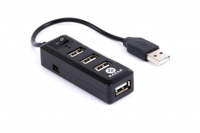 Hub USB Naceb Technology - USB, USB A, Negro
