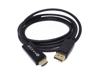 Adaptador HDMI a DisplayPort Naceb Technology NA-0106 - 1.8 m, HDMI, DisplayPort, Negro
