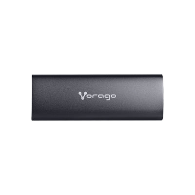 Enclosure. Vorago SDD-400. Carcasa M.2 - SATA NVME, Soporta 2 TB, USB C y USB A 3.1.