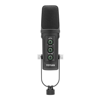 Micrófono Condensador Kit para Streaming Yeyian YSA-UCHQ-01 - 80Hz-20000KHz, Negro