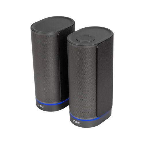 BOCINAS ACTECK DYNAMIC EXACT X BS660 / INALAMBRICA / BLUETOOTH AUX USB / 2 CANALES 50 W RMS / 45HZ- 20KHZ / ILUMINACION LED / NEGRO / AC-939812
