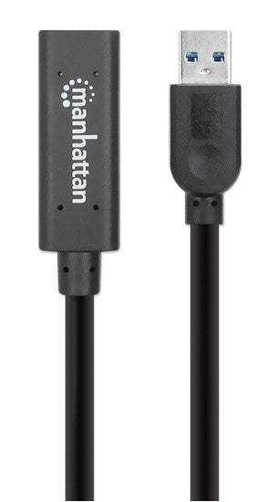 153751 Cable de extensión activa repetidor USB 3.0 tipo A Macho-Hembra 10mts - con amplificador de señal integrado.