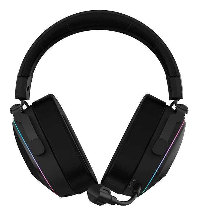 AUDIFONOS GAMER AEON EXPERT HS1100 / DIADEMA INALAMBRICOS / BT 5.3 - DONGLE USB - AUX 3.5 MM / PC - DISP MOVILES - CONSOLAS / MICROFONO OMNIDIRECCIONAL / RGB / 20 - 20 KHZ / NEGRO / BR-938501