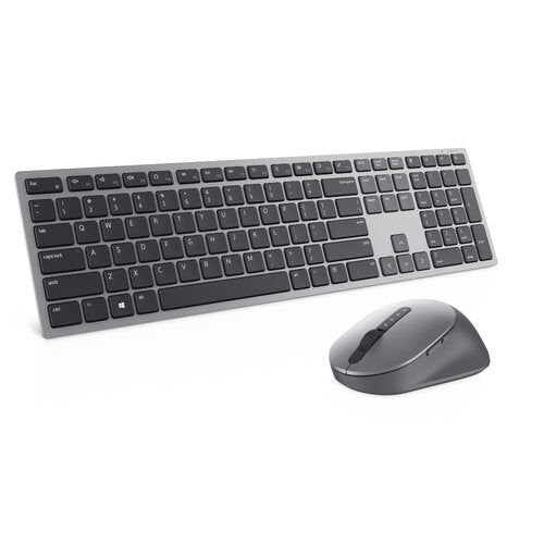 DELL Kit Teclado y Mouse Premier  KM7321W INGLES 580-AJIX. Color Gris titán - USB Inalámbrico Bluetooth/RF Mouse - Óptico - 4000 dpi - 7 Botón - Rueda de d -