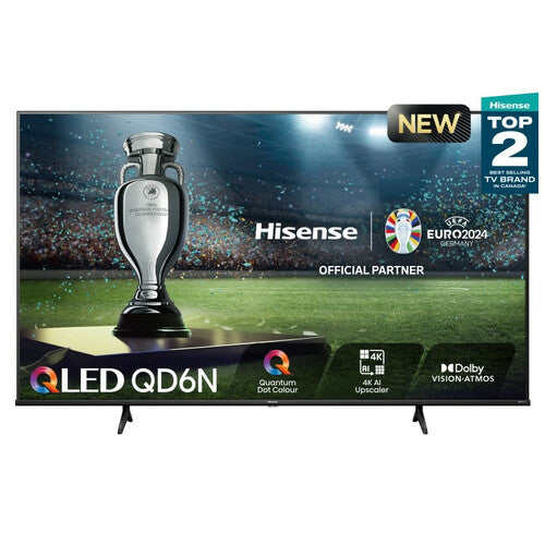 TELEVISION 65 PULGADAS QLED HISENSE 65QD6QV SMART VIDAA TV, UHD 4K, DOLBY VISION, DOLBY ATMOS, WIFI