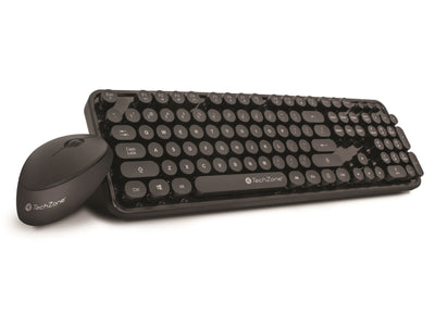 Kit Nifty TechZone combo inalámbrico con conexión USB - mouse 1600 DPI´s, teclado con 104 teclas tipo QWERTY, 1 año de garantía.