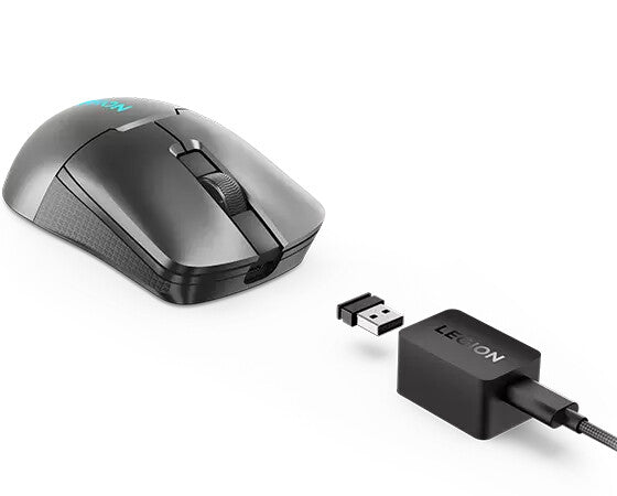 MOUSE LENOVO LEGION M600S QI INALAMBRICO / BOTONES PROGRAMABLES / RETROILUMINACION / GRIS TORMENTA
