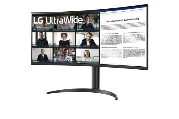 MONITOR PC LG CURVO ULTRAWIDE QHD 34WR50QK,34 PULG,RESOL. 3440X1440,1800R,PANEL VA,REL. 21:9,BRILLO 300 CD/M2,CONTR. 3000:1,TR 5MS,100 HZ,HDR10,HDMI,DISPLAY PORT,MONTABLE PARED 100X100,NEGRO.