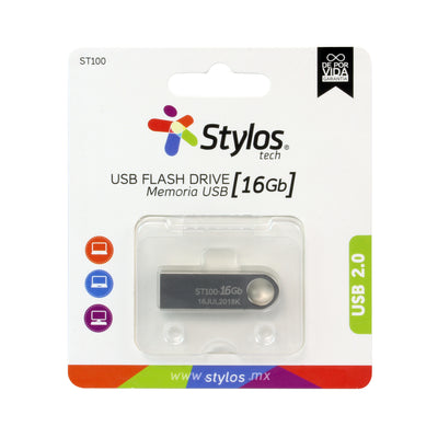 Memoria USB 16GbB Stylos. STMUSB2B -