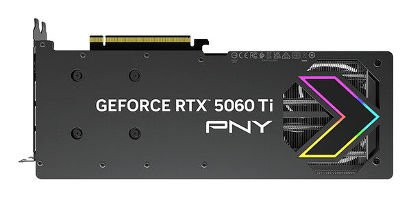TARJETA DE VIDEO PNY GEOFORCE RTX 5060 TI TRIPLE FAN ARGB OC / 8GB GDDR7/ PCIE 5.0 / GAMA MEDIA / GAMER