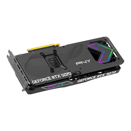 TARJETA DE VIDEO PNY GEOFORCE RTX 5070 TRIPLE FAN ARGB OC / 12GB GDDR7 PCIE 5.0 X16 / GAMA ALTA / GAMER