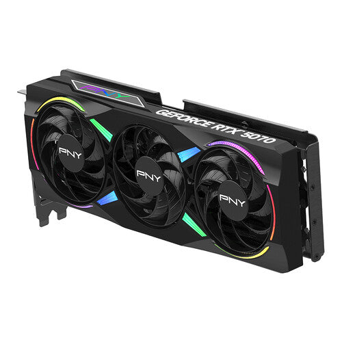TARJETA DE VIDEO PNY GEOFORCE RTX 5070 TRIPLE FAN ARGB OC / 12GB GDDR7 PCIE 5.0 X16 / GAMA ALTA / GAMER