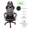 SILLA GAMER INCLINACION RESPALDO 145° CLASE 4 140-150KG NGS-01 FOAM 350MM 63CM*64CM*121-131CM RUEDA 5 PULGADAS COJIN LUMBAR Y CABEZA GRIS/ROJO - SILLA GAMER INCLINACION RESPALDO 145° CLASE 4 140-150KG NGS-01 FOAM 350MM 63CM*64CM*121-131CM RUEDA 5 PULGADAS COJIN LUMBAR Y CABEZA GRIS/ROJO -
