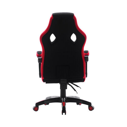 SILLA / VORAGO, START THE GAME / CGC301-RD, TELA, RECLINABLE, NEGRO/ROJO