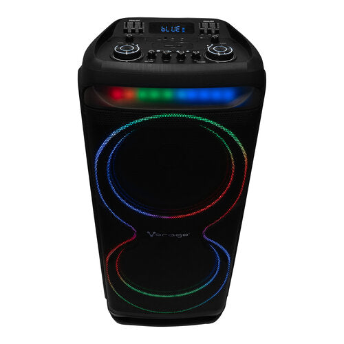 BAFLE / VORAGO / KSP-800, 15X2 MICROFONO INALAMBRICO NEGRO