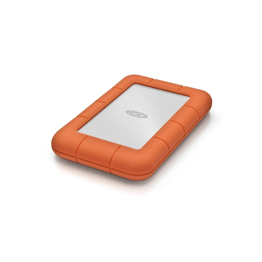 DISCO DURO EXTERNO LACIE RUGGED MINI 2TB 2.5 PORTATIL USB 3.0 NARANJA-PLATA WINDOWS MAC CONTRAGOLPES AGUA Y POLVO