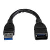 CABLE DE 15CM EXTENSOR USB 3.0 - ALARGADOR USB 3.0 SUPERSPEED NEGRO - STARTECH.COM MOD. USB3EXT6INBK CABLE DE 15CM EXTENSOR USB 3.0 - ALARGADOR USB 3.0 SUPERSPEED NEGRO - STARTECH.COM MOD. USB3EXT6INBK