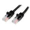 CABLE DE 3M NEGRO DE RED FAST ETHERNET CAT5E RJ45 SIN ENGANCHE - CABLE PATCH SNAGLESS - STARTECH.COM MOD. 45PAT3MBK CABLE DE 3M NEGRO DE RED FAST ETHERNET CAT5E RJ45 SIN ENGANCHE - CABLE PATCH SNAGLESS - STARTECH.COM MOD. 45PAT3MBK