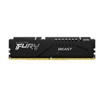 MEMORIA KINGSTON DIMM DDR5 32GB 5600MHZ FURY BEAST BLACK XMP CL40 288PIN 1.25V C/DISIPADOR DE CALOR P/PC/GAMER/ALTO RENDIMIENTO