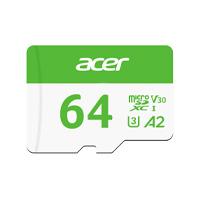 MEMORIA ACER MICRO SD MSC300 64GB UHS-I V30 LECT. 160MB/S ESCRIT. 120MB/S BL.9BWWA.302