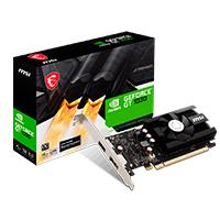 TARJETA DE VIDEO MSI NVIDIA GT 1030 /X16 3.0/GDDR4/4 GB /1X DP 1.4/HDMI 2.0B/BAJO PERFIL /GAMA BASICA