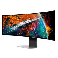 MONITOR LED SAMSUNG 49 PULGADAS, WIDESCREEN, WQHD 5120 X1440 ODYSSEY OLED G9 G95SC, COLOR SILVER, 1 HDMI, 1 D. PORT, USB HUB, WIFI, BLUETOOTH, BOCINAS, GAMER 240HZ, 1800R, .03MS, CURVO