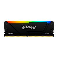 MEMORIA RAM KINGSTON FURYBEAST DDR4 BLACK 8GB 3600HZ CL17(KF436C17BB2A/8)