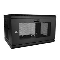 GABINETE RACK DE SERVIDORES 6U DE 19 PARA MONTAJE - CON PROFUNDIDAD AJUSTABLE DE 38CM/15 Y CIERRE DE SEGURIDAD - VENTILACION, ESTANTE Y CINTA DE GANCHO Y FELPA - ENSAMBLADO STARTECH.COM