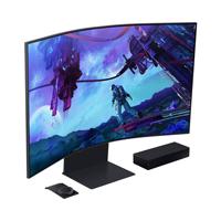 MONITOR LED SAMSUNG 55 PULGADAS, WIDESCREEN, GAMER, ODYSSEY ARK,UHD 3,840 X 2,160, NEGRO, PIVOT, 3 HDMI, 1 D. PORT, 1 LAN, 2 USB, CURVO, 165 HZ, 1000R, 1MS, BOCINAS