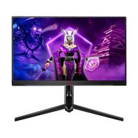 MONITOR GAMER  AOC 25 / PANEL IPS / 240 - 260 HZ / T.D.R. 1 MS / AMD FREE SYNC / COLOR NEGRO Y ROJO / HDMI / VGA / DISPLAYPORT / ASPECTO 16:9 / RESOLUCION 1920 X 1080 / BRILLO 400 CD/M2