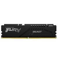 MEMORIA KINGSTON DIMM DDR5 16GB 5200MHZ FURY BEAST BLACK EXPO CL36 288PIN 1.25V C/DISIPADOR DE CALOR P/PC/GAMER/ALTO RENDIMIENTO KF552C36BBE-16