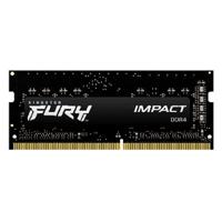 MEMORIA RAM KINGSTON SODIMM DDR4 16GB 2X8GB 3200MT/S FURY IMPACT BLACK CL20 260PIN 1.2V C/DIFUSOR DE CALOR P/LAPTOP KIT 2 KF432S20IBK2/16