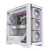 GABINETE GAMER BALAM RUSH CARBONO POLAR TWIN MATE 9900 / MEDIA TORRE / ATX - M-ATX - ITX / VENTILADORES INCLUIDOS / ILUMINACION ARGB / SOPORTE PARA ENFRIAMIENTO LIQUIDO Y AIRE / BLANCO / BR-941464