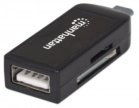 LECTOR TARJETAS,MANHATTAN,406222, OTG 24 EN 1 PUERTO USB2.0