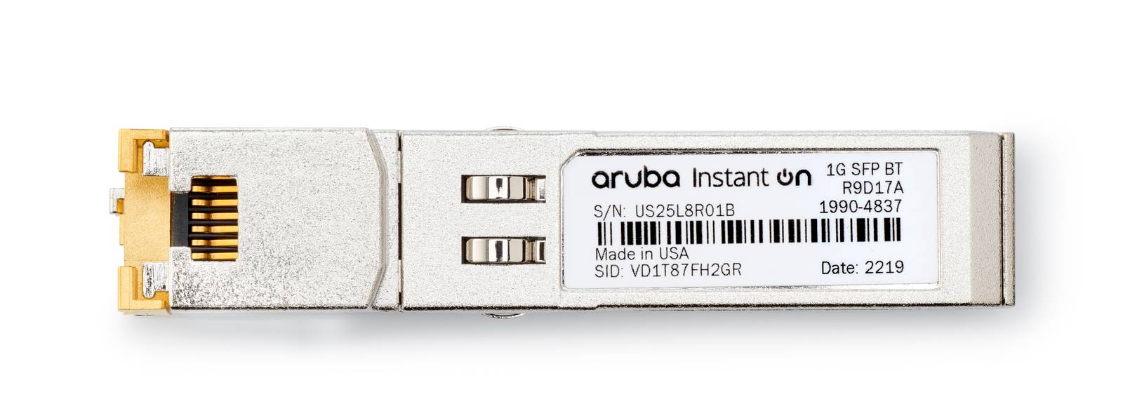 Transceptor HPE Networking Instant On 1 Gbit/s SFP RJ45 100m Cat5e (R9D17A) -