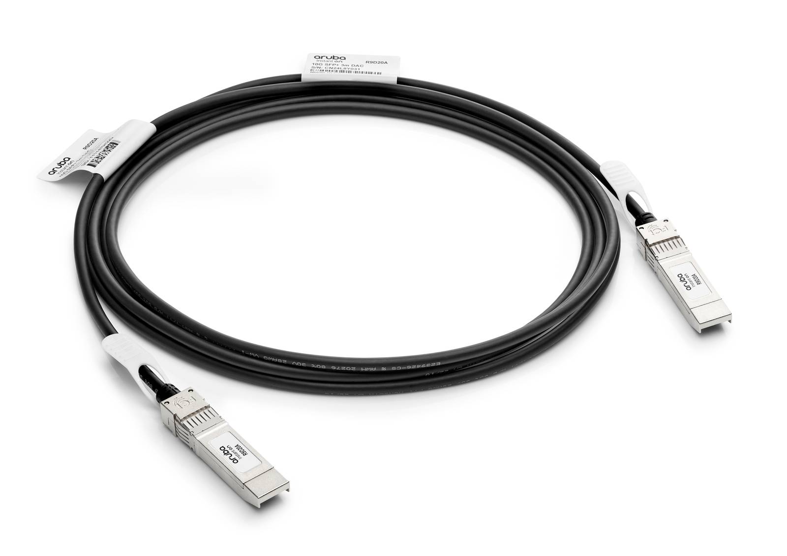 Cable de conexión directa (DAC) HPE Networking Instant On 10 Gbit/s de SFP+ a SFP+ - 3 m (R9D20A)