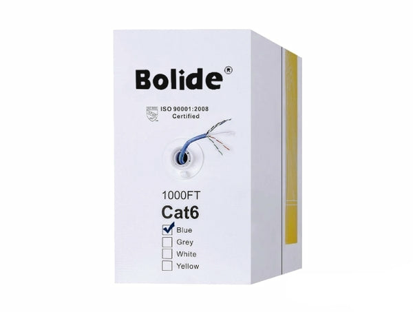 Cable de red Bolide BP0033/CAT6/CMR-White - 305m, Blanco, Interior, Cat6, 100  Cobre
