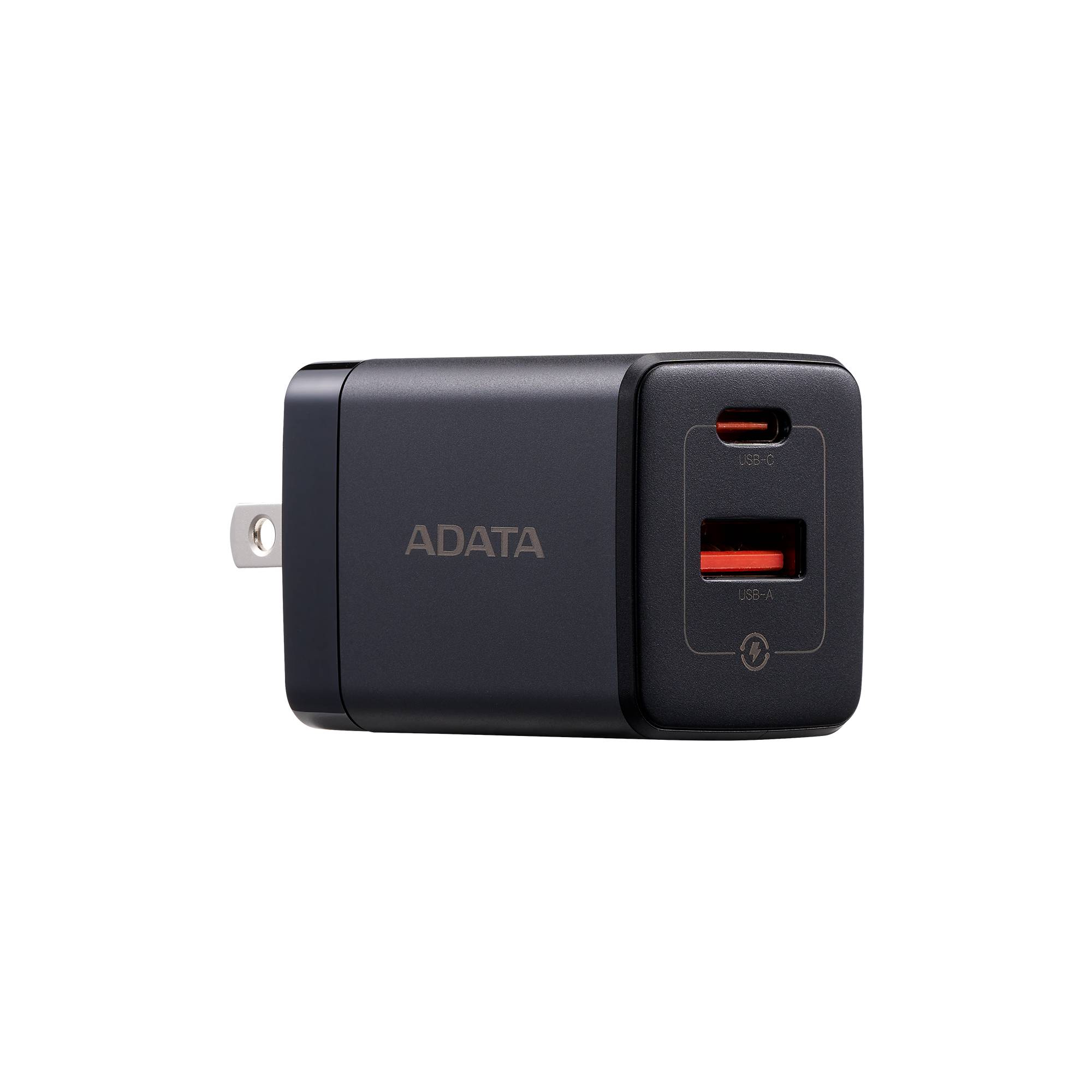 Cargador de pared ADATA - 35W, Admite los estándares de carga rápida PD3.0 y QC 3.0 . Color NEGRO, CHARGERU-0352-QCPDBK