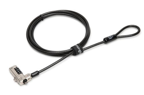 Candado de Combinación Kensington K68008WW  para Laptops N17 - 1.8 Metros, Negro con Plata