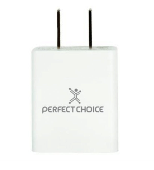 Adaptador de carga rápida 2.4 PERFECT CHOICE PC-240372 - Blanco, Adaptador de corriente