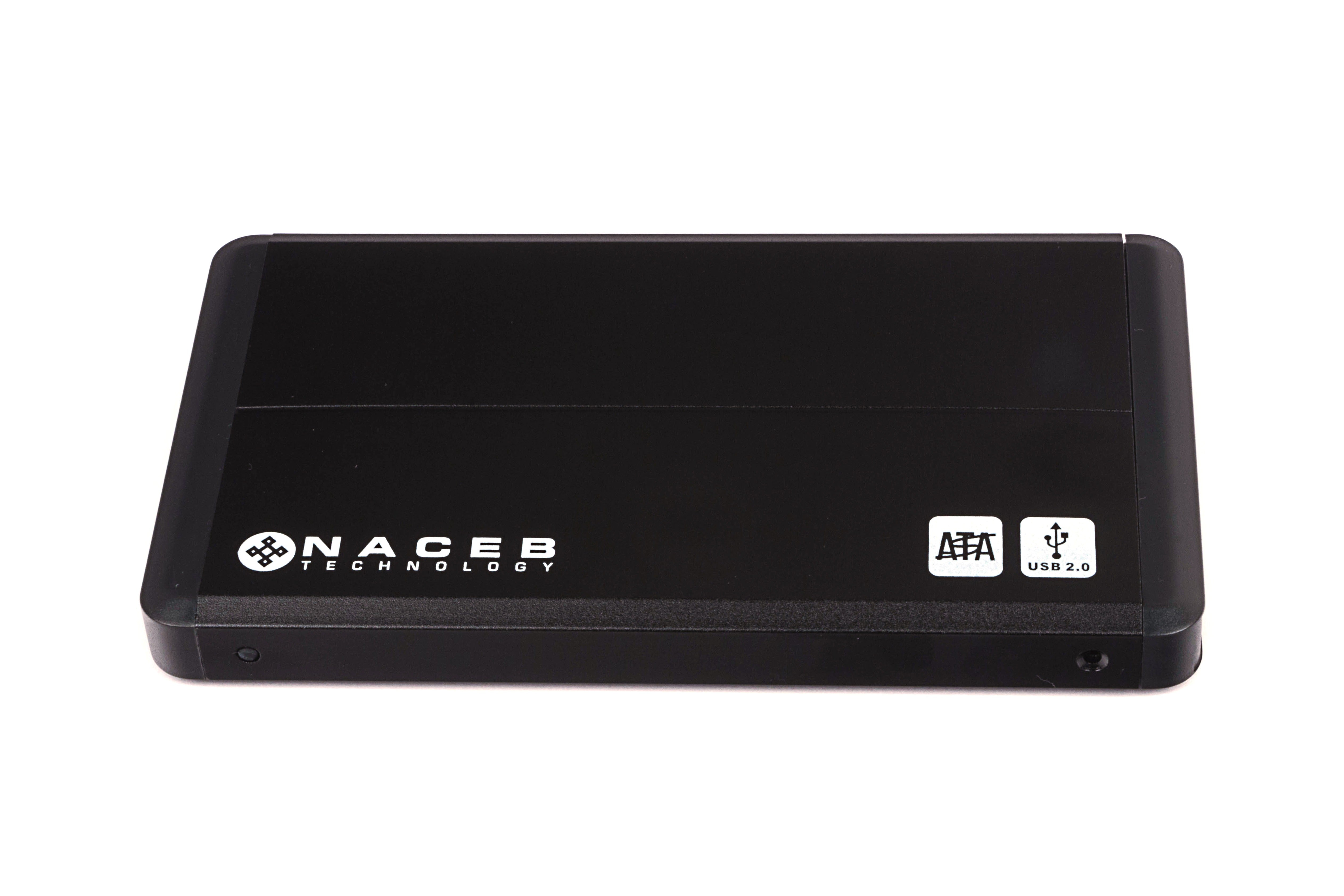 Gabinete para Disco Duro Naceb Technology NA-280 - 1 TB, USB 2.0, 2.5 pulgadas, Negro