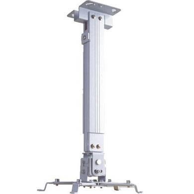 Soporte de Proyector Universal - para Techo ó Pared, Expandible de 43 a 63 cms, en Acero, con Resistencia de 10 kg, Color Blanco, BROBOTIX 573106