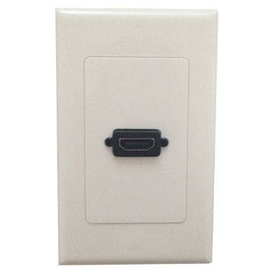 TAPA - FACEPLATE DE 1 PANEL CON JACK HDMI HEMBRA 90 GRADOS - UNIVERSAL, STANDARD
