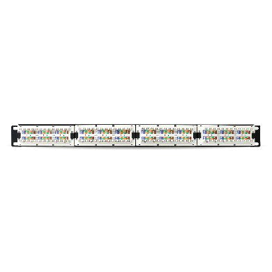 PANEL DE PARCHEO 24 PTOS CAT6 BROBOTIX 497608 - Negro