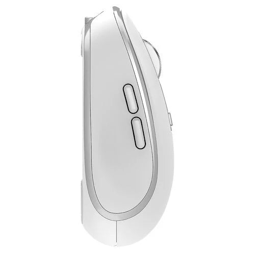 MOUSE ACTECK OPTIMIZE TRIP PRO MI580 / INALAMBRICO / 1600 DPI AJUSTABLE / 6 BOTONES SCROLL / RECARGABLE / DUAL DONGLE USB 2.4 GHZ 2 BLUETOOTH / WIN MAC ANDROID / BLANCO / AC-939607