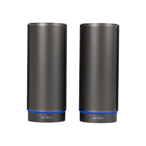 BOCINAS ACTECK DYNAMIC EXACT X BS660 / INALAMBRICA / BLUETOOTH AUX USB / 2 CANALES 50 W RMS / 45HZ- 20KHZ / ILUMINACION LED / NEGRO / AC-939812
