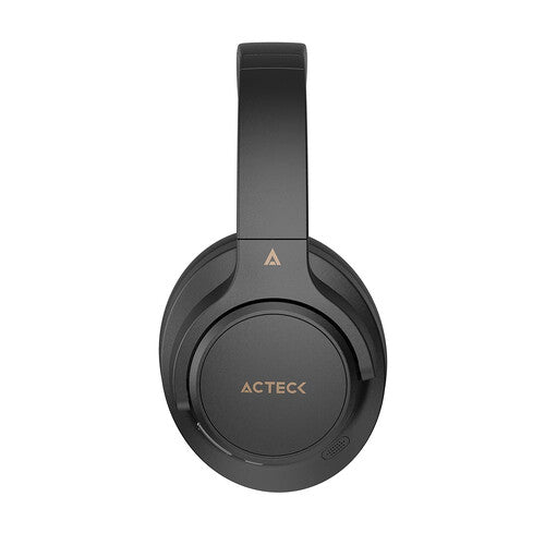 AUDIFONOS ACTECK HYPE EPIC HP750 / DIADEMA / INALAMBRICOS / DUAL BT - AUX 3.5 MM / BATERIA 75 HRS / MICROFONO OMNIDIRECCIONAL / CANCELACION DE RUIDO / BOCINAS 40 MM 20 HZ A 20 KHZ / NEGRO / AC-940856