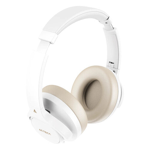 AUDIFONOS ACTECK HYPE EPIC HP750 / DIADEMA / INALAMBRICOS / DUAL BT -AUX 3.5 MM / BATERIA 75 HRS / MICROFONO OMNIDIRECCIONAL / CANCELACION DE RUIDO / BOCINAS 40 MM 20 HZ A 20 KHZ / BLANCO / AC-940863