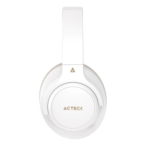 AUDIFONOS ACTECK HYPE EPIC HP750 / DIADEMA / INALAMBRICOS / DUAL BT -AUX 3.5 MM / BATERIA 75 HRS / MICROFONO OMNIDIRECCIONAL / CANCELACION DE RUIDO / BOCINAS 40 MM 20 HZ A 20 KHZ / BLANCO / AC-940863